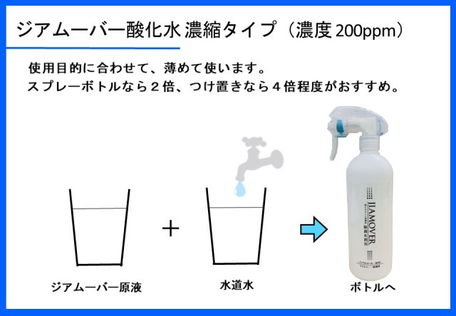 弱酸性次亜塩素酸水 ジアムーバー酸化水