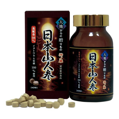 日本山人参(イヌトウキ) 5年根錠剤 240粒